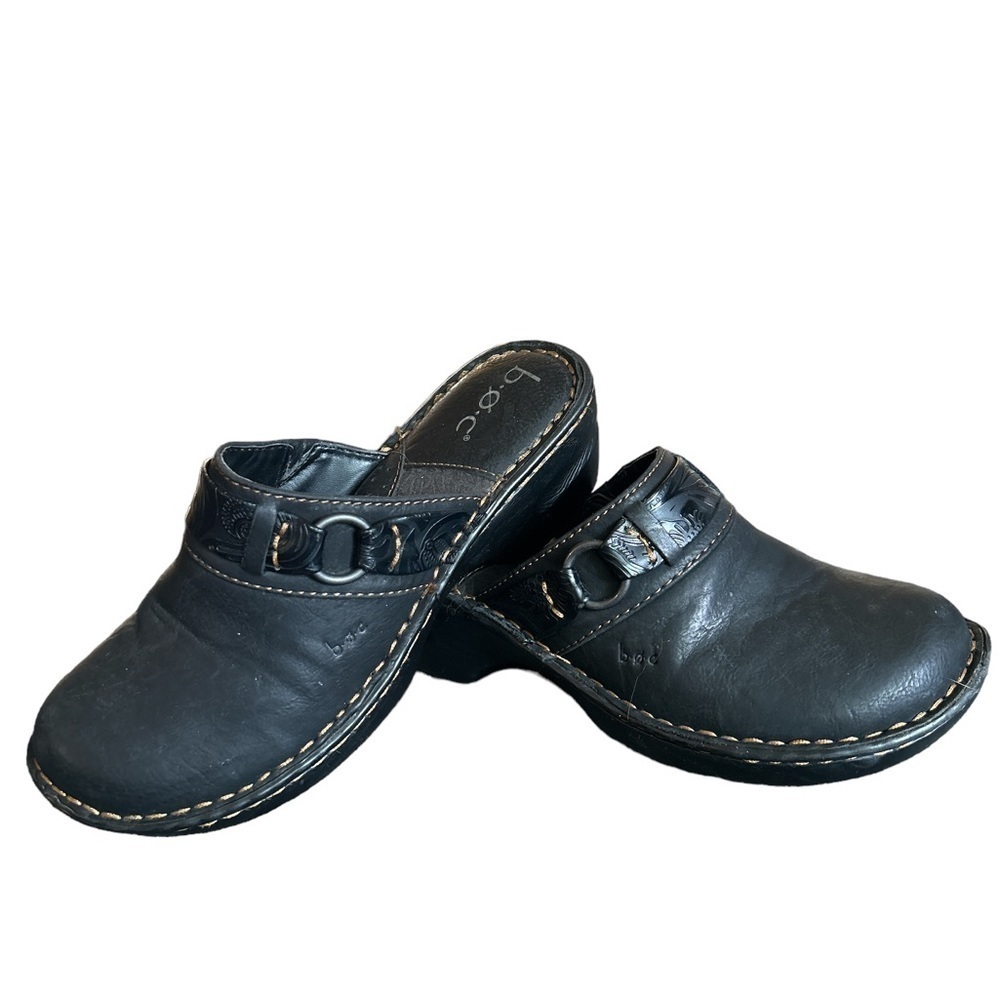 BOC Black‎ Tooled Clogs Size 8M